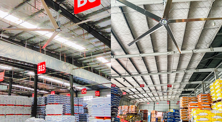 大王節(jié)能大風(fēng)扇為通威飼料解決庫房通風(fēng)降溫與防霉除濕難題